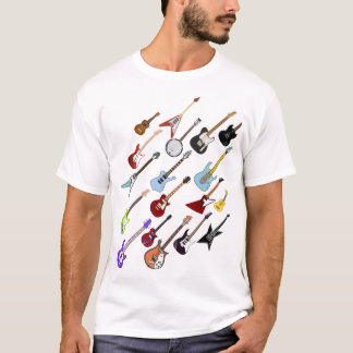 T-shirt Guitares diagonales 2
