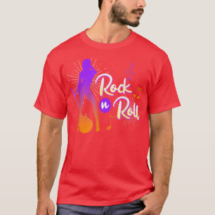T-shirt Guitares disant Rock and Roll Rocker Musique rock