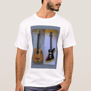 T-shirt Guitares Double Basse