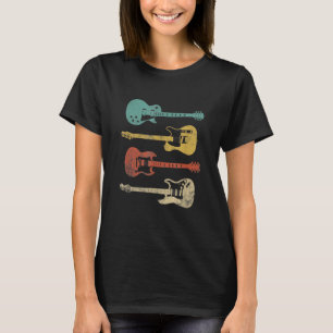 T-shirt Guitares vintages électriques Hommes en détresse F
