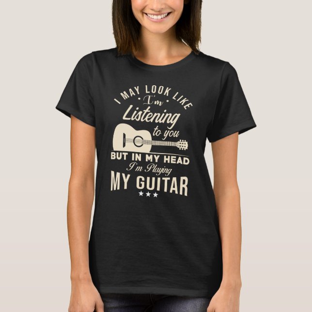 T-shirt Guitarist Gift Guitars Saying (Devant)