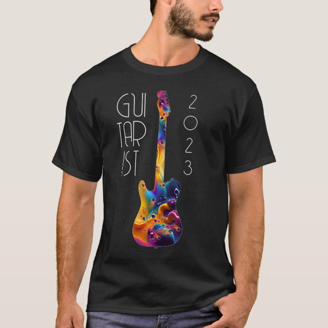 T-SHIRT GUITARISTE 2023 CADEAU DE BANDE DE GUITARISTE COLO (Devant)