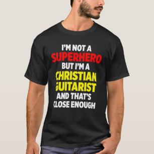 T-shirt Guitariste chrétien Église Culte Joueur de guitare