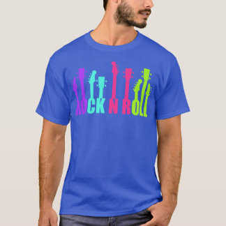 T-shirt Guitariste Dire Rock et Roll Guitare Musik Acoust