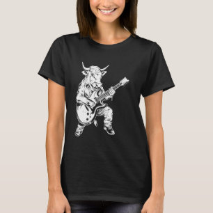 T-shirt Guitariste Guitare - Éleveur de bovins Eleveur Cha