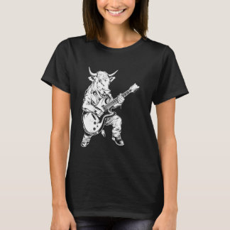 T-shirt Guitariste Guitare - Éleveur de bovins Eleveur Cha