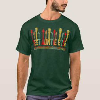 T-shirt Guitariste Mère Meilleure Tante Jamais Guitare Mèr