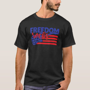 T-shirt Guitariste Musicien Freedom Rocks Américain 4 Juil