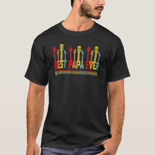 T-shirt Guitariste Papa meilleur père jamais Guitare Fête