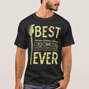 T-shirt Guitariste Père Meilleur Papa Ever D A D Accord