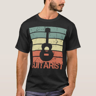 T-shirt Guitariste vintage ami