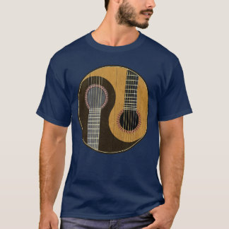 T-shirt Guitariste Yin Yang Musicien cool Amateur de musiq