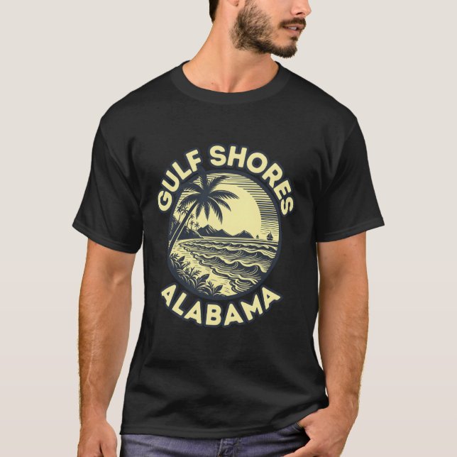 T-shirt Gulf Shores Alabama � Australie � s Bijou côtier (Devant)