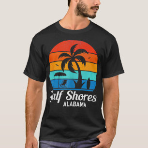 T-shirt Gulf Shores Beach Alabama Palm Tree Vintage couche