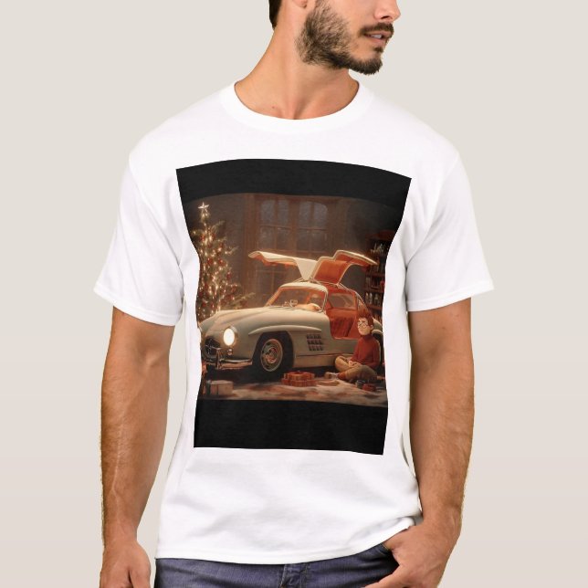 T-shirt Gullwing Christmas – Classic Joy in a Cozy Room (Devant)