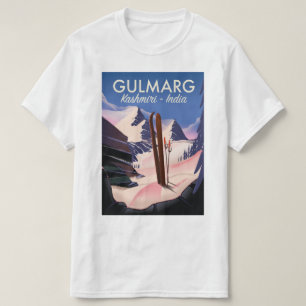 T-shirt Gulmarg Kashmiri Inde poster ski