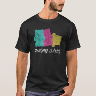 T-shirt Gummy Gang Sucré Fruité Candy Ours Fans Hommes Fem