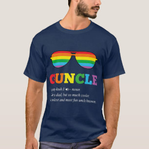 T-shirt Guncle Cadeau Gay Oncle Pride Arc-en-ciel LGB Oncl