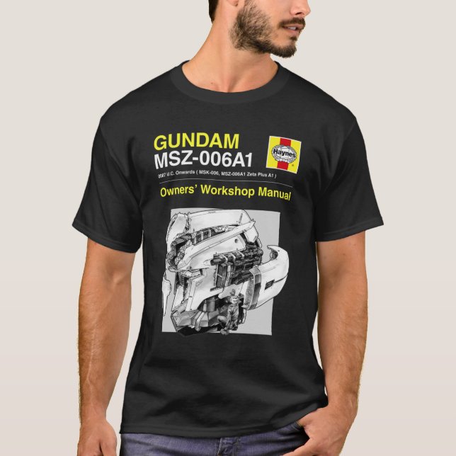 T-shirt Gundam Zeta Plus - Manuel du propriétaire Essentie (Devant)