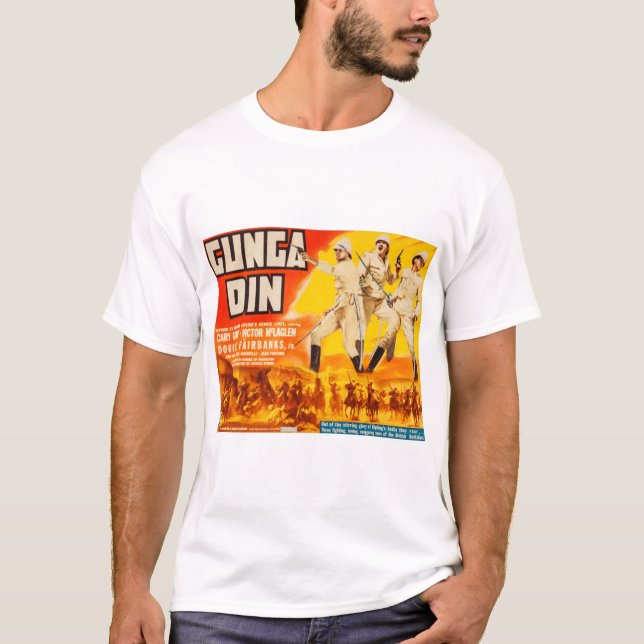 T-shirt Gunga Din T-ShirtGunga Din Poster De Film (Devant)