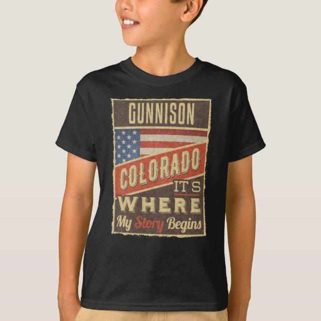 T-shirt Gunnison Colorado (Devant)
