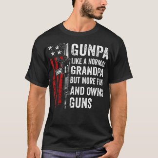 T-shirt Gunpa Comme Un Grand-Père Normal Mais Plus Amusant