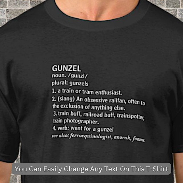 T-shirt Gunzel - Vapeur Diesel Les amateurs de train Railf (Créateur téléchargé)