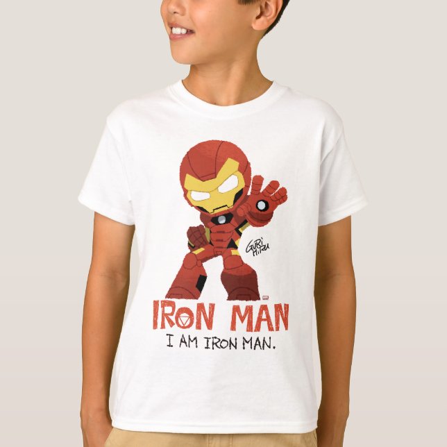 T-shirt Guri Hiru Iron Man (Devant)