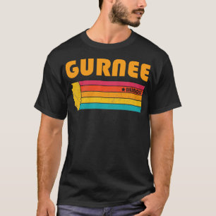 T-shirt Gurnee Illinois Vintage Souvenir déshabillé