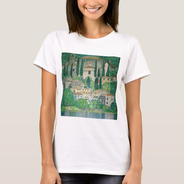 T-shirt Gustav Klimt - Église à Cassone (Devant)