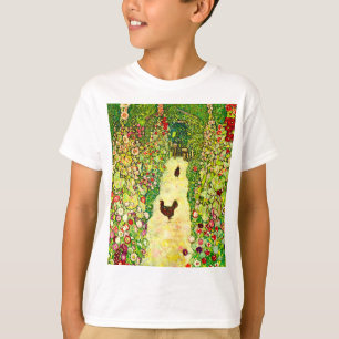 T-shirt Gustav Klimt Garden with Chickens