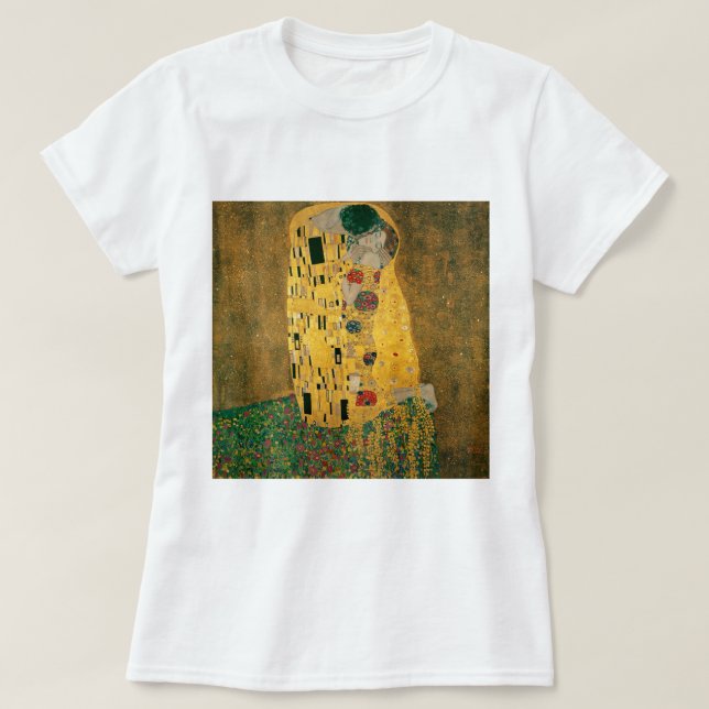 T-shirt Gustav Klimt La Galerie du baiser (Amoureux) HD Vi (Design devant)