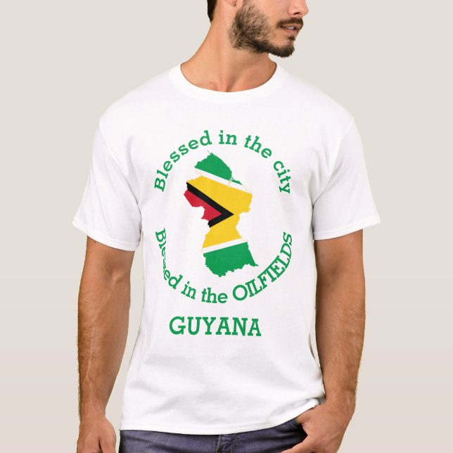 T-shirt GUYANA Béni Dans Les Champs Elysées Personnalisé (Devant)