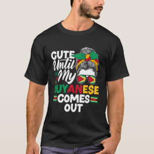 T-shirt Guyana Guyana Guyana Guyana Drapeau Jusqu'À Mon Gu