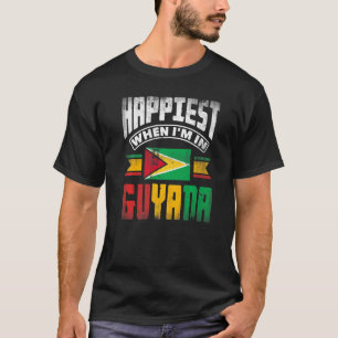 T-shirt Guyana Guyana Guyana Le Drapeau Guyana Le Plus Heu