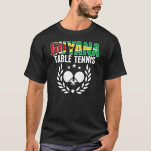 T-shirt Guyana Ping Pong Équipe de Tennis de Table Guyan