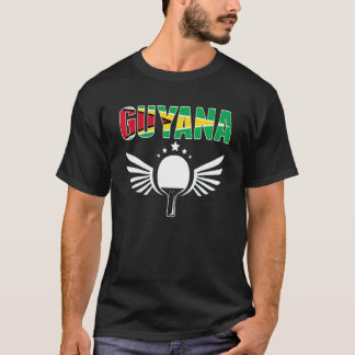 T-shirt Guyana Ping Pong Équipe de Tennis de Table Guyana