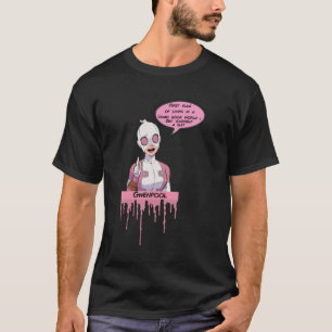 T-shirt gwenpool première règle goutte à goutte rose class
