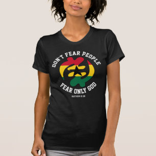 T-shirt Gye Nyame Adinkra CRAINTE SEULEMENT DIEU Christian