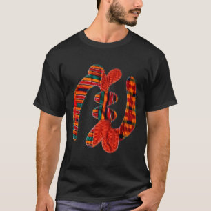 T-shirt Gye Nyame - Symbole africain du tissu Kente Ghana