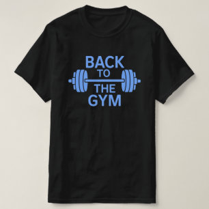 T-shirt Gym Barbell Black