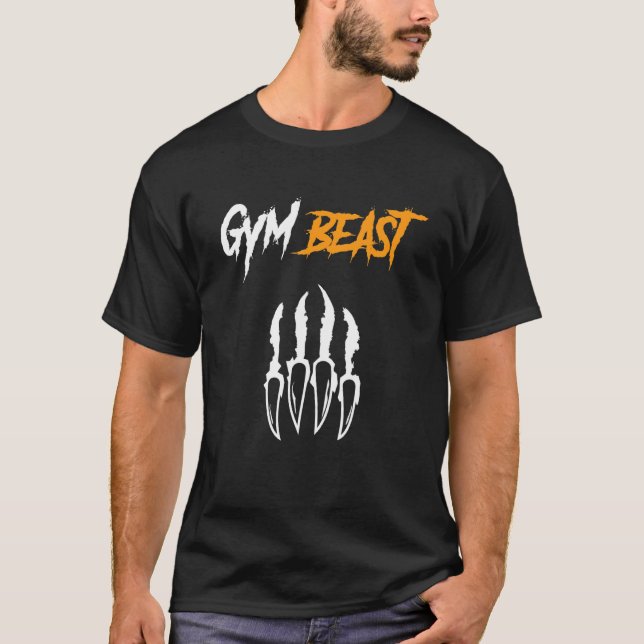 T-shirt Gym Beast Bodybuilding Poids Levant (Devant)