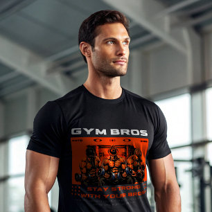 T-Shirt Gym Bros Motivation de Travail de Frater