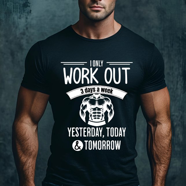 T-shirt Gym D'Entraînement Drôle (Créateur téléchargé)