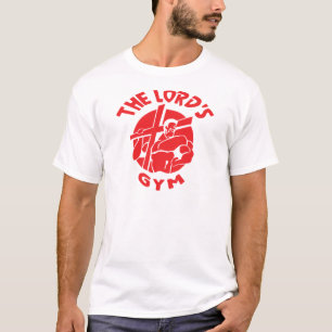 T-shirt Gym du seigneur - rouge de conception de logo