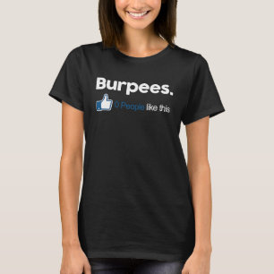 T-shirt Gym Fitness Plaisanteries Burpees 0 Personnes Comm