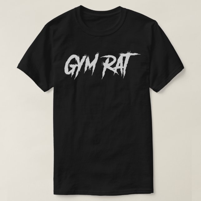 T-shirt Gym Rat Cadeaux Hommes Vêtements Hustle Fitness Gr (Design devant)