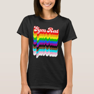 T-shirt Gym Rat LGBTQ fierté arc-en-ciel