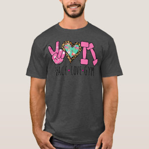 T-shirt Gymer Fitness Dumbbell entraînement Lover Leopard 