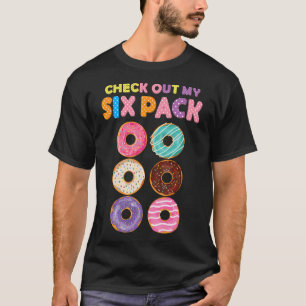 T-shirt Gymnase Amusante Découvrez Mon Pack Six Donut Funn